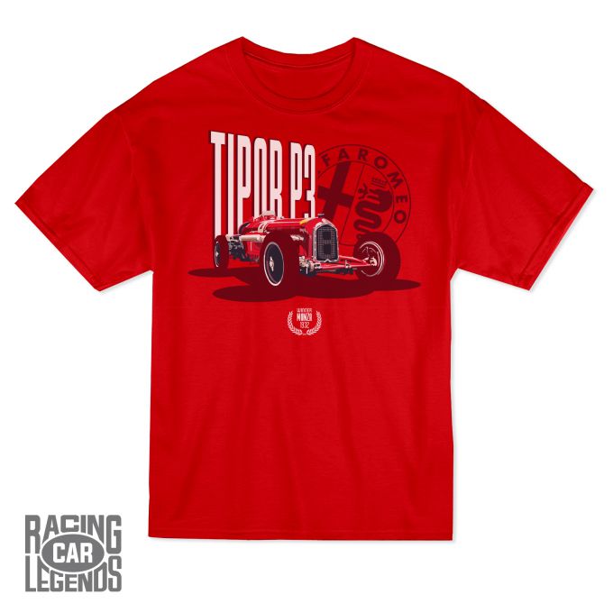 T-shirt Alfa-Romeo Tipo B P3 Tazio Nuvolari Red