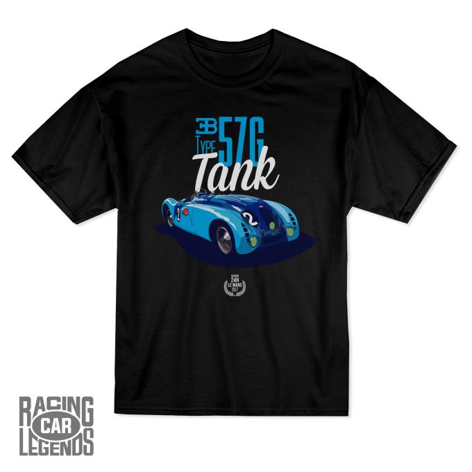 Camiseta Bugatti type 57G Tank Negra