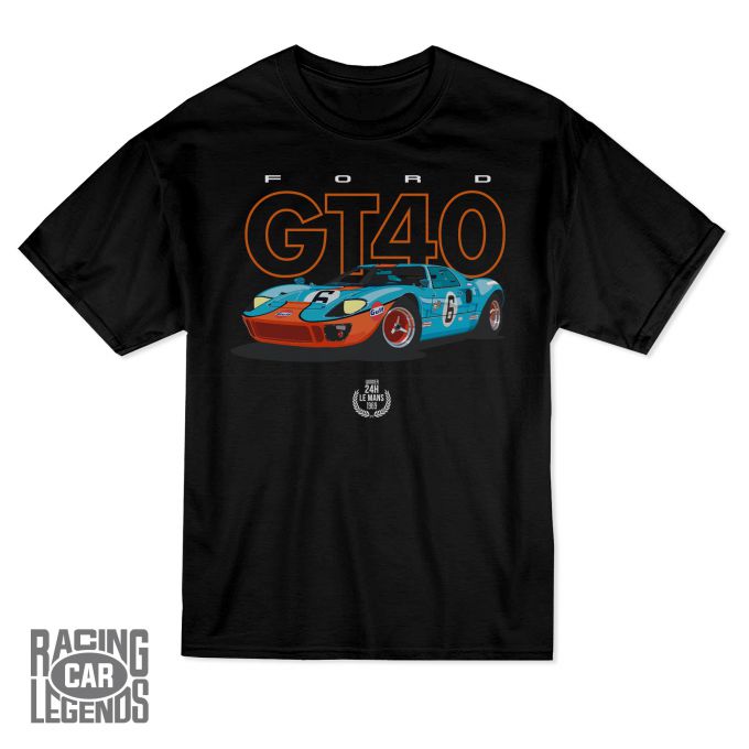 Camiseta Ford GT40 Gulf Negra