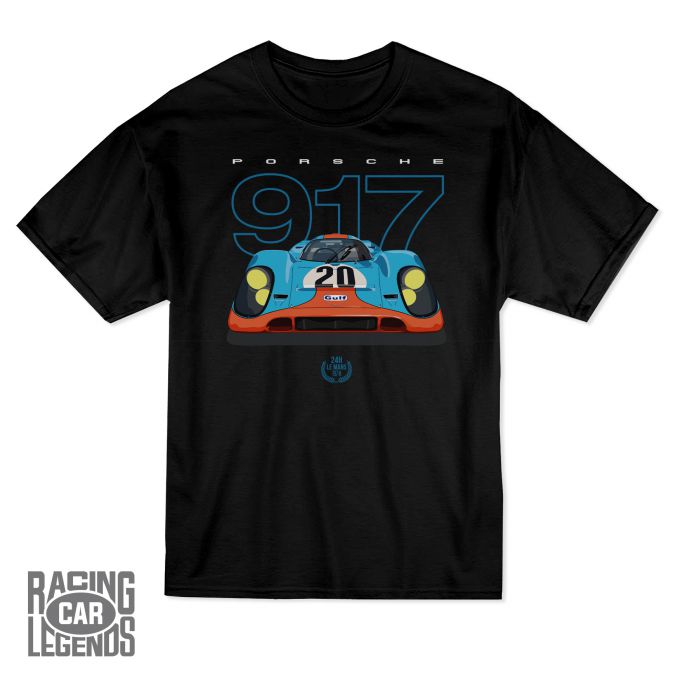Camiseta Porsche 917K Gulf Negra
