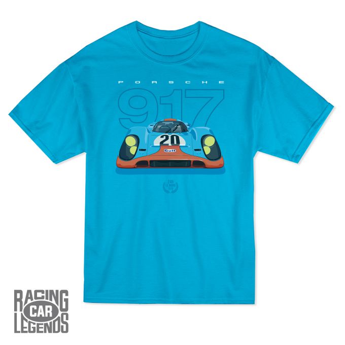 Camiseta Porsche 917K Gulf Azul