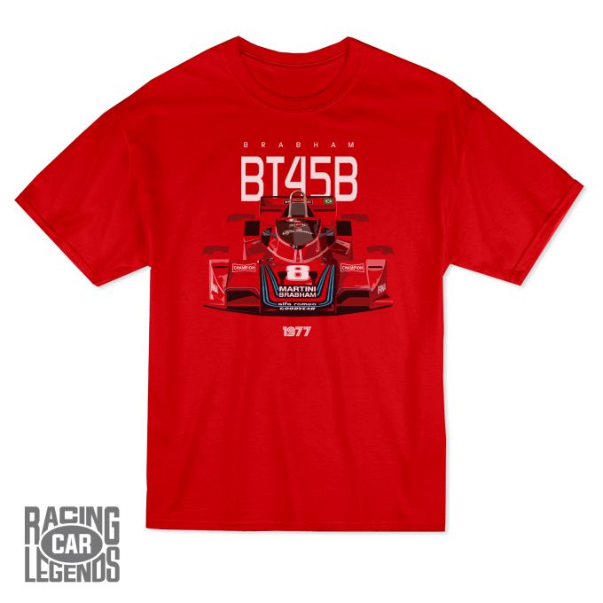 T-shirt Brabham Alfa Romeo BT45B Carlos Pace Red