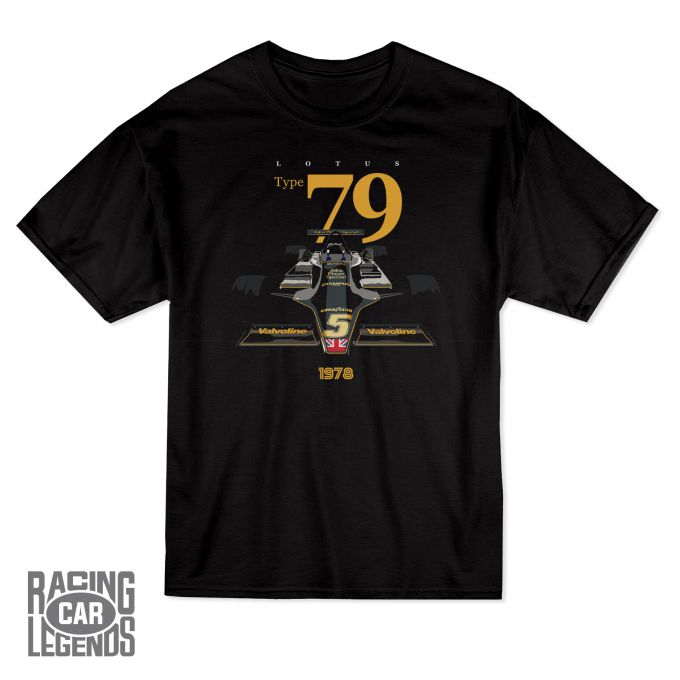 Camiseta Lotus 79 de Mario Andretti Negra