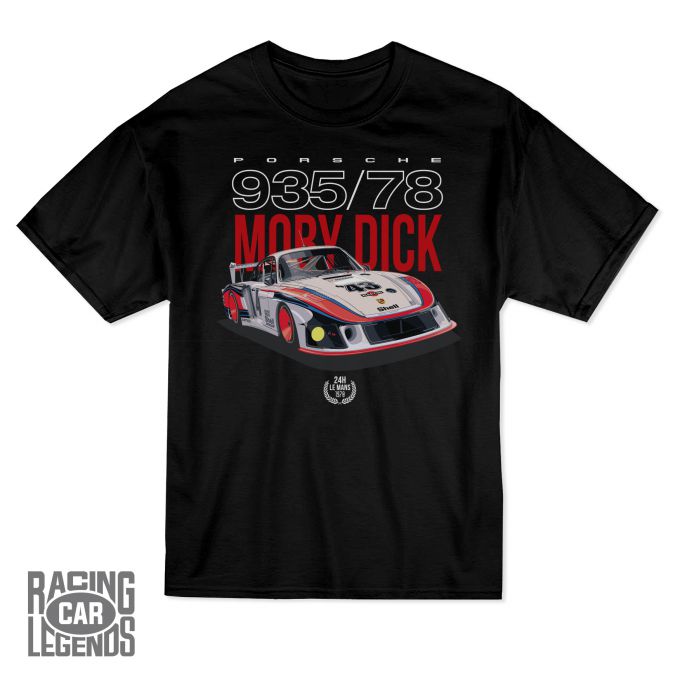 Camiseta Porsche 935/78 Moby Dick Martini Negra
