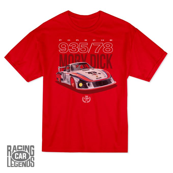 Camiseta Porsche 935/78 Moby Dick Roja