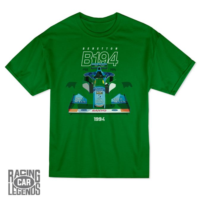 T-shirt Benetton Ford B194 Michael Schumacher Green