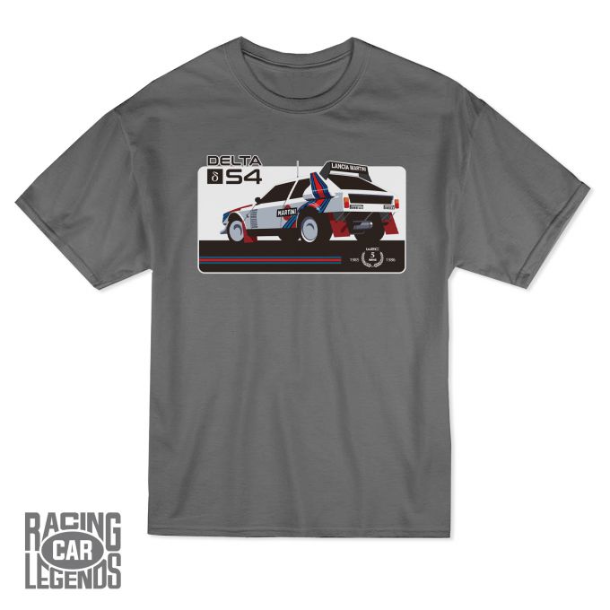T-shirt Rally Lancia Delta S4 Martini Racing Grey