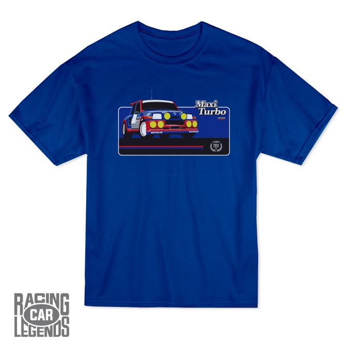 T-shirt Rally Renault 5 Maxi Turbo Phillips Blue