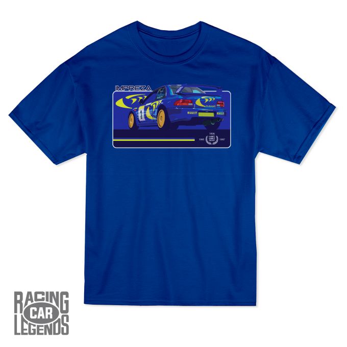 T-shirt Subaru Impreza WRC Colin McRae Blue